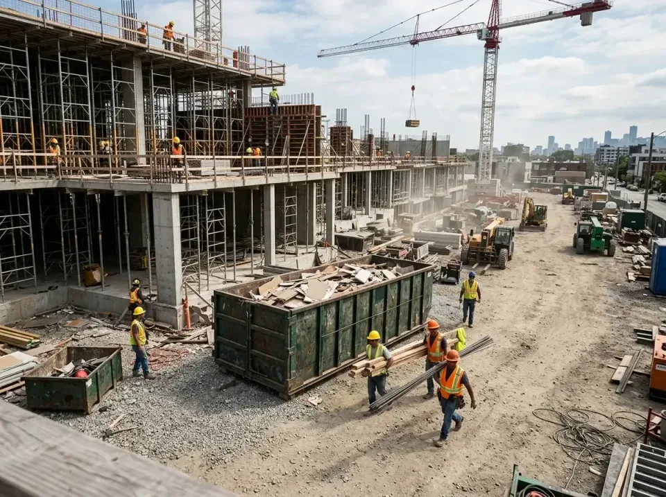 commercial-construction-site-w-002 — frequently asked questions, Low Cost Construction Dumpster Rental in Chanhassen, MN